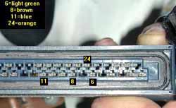 ABS actuator connector pinout